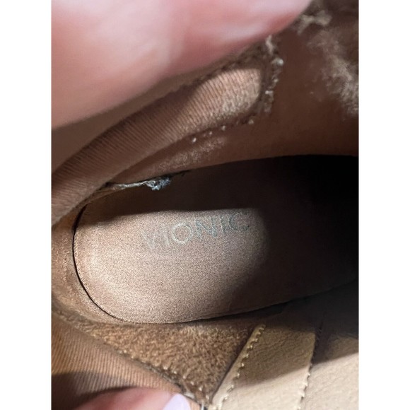 Vionic Comfort Bootie Jessie Size 9.5 Black Suede Leather Orthotic  Side Zip - Picture 7 of 10